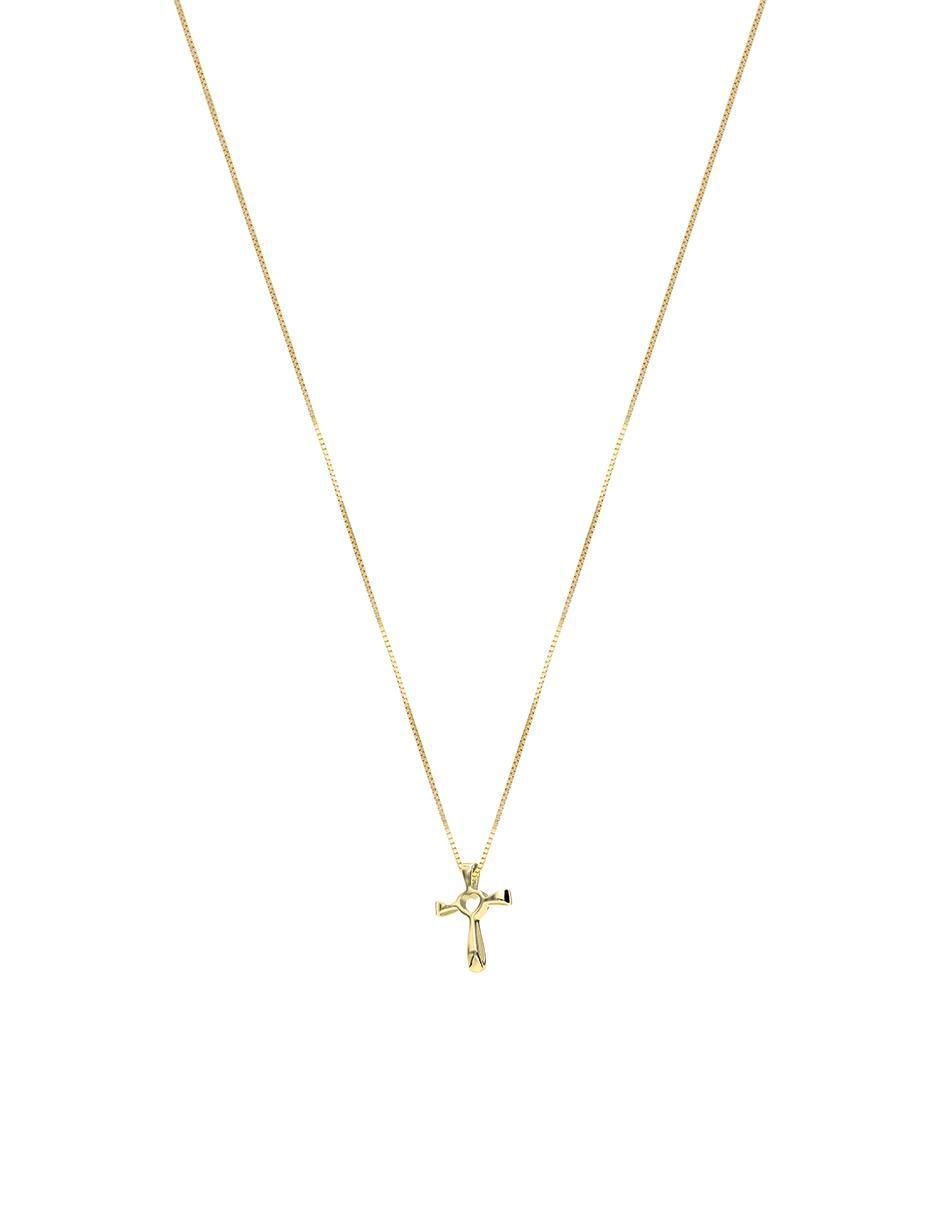 Collar con dije no aplica "de (si aplica)" cruz fonelli sin familia o colección "de" oro 10 k