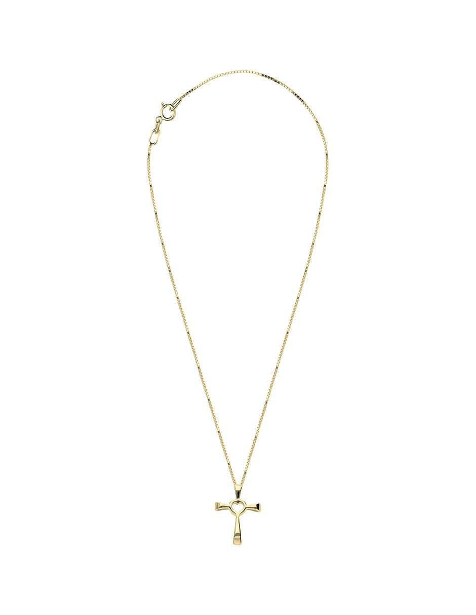 Collar con dije no aplica "de (si aplica)" cruz fonelli sin familia o colección "de" oro 10 k