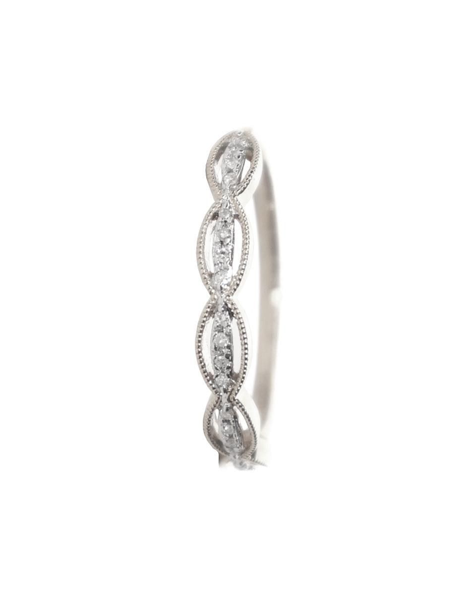 Anillo 14 k de oro diamante troquelado 2