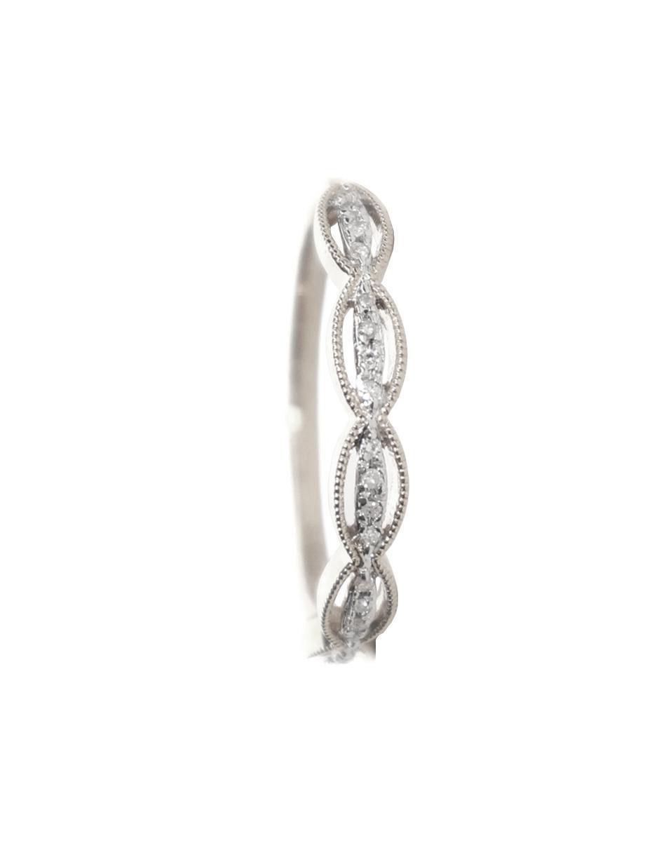 Anillo 14 k de oro diamante troquelado 3