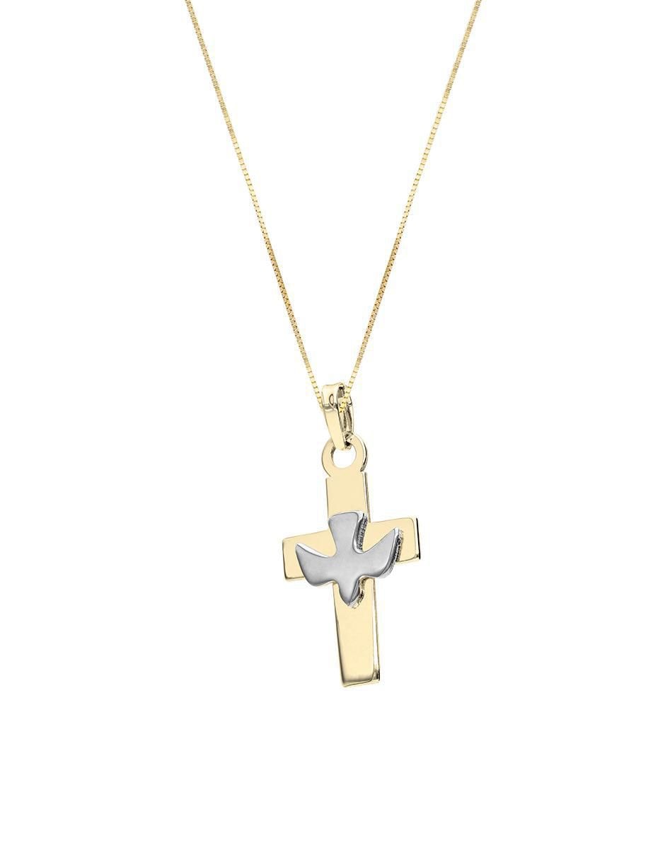 Collar con dije no aplica "de (si aplica)" cruz fonelli sin familia o colección "de" oro 10 k
