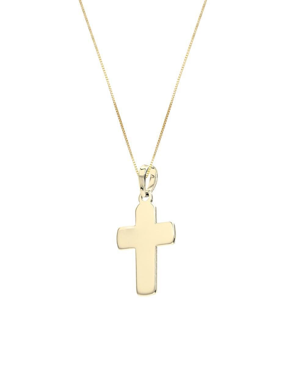 Collar con dije no aplica "de (si aplica)" cruz fonelli sin familia o colección "de" oro 10 k