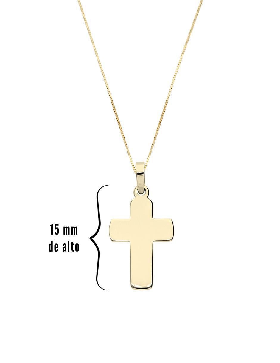 Collar con dije no aplica "de (si aplica)" cruz fonelli sin familia o colección "de" oro 10 k