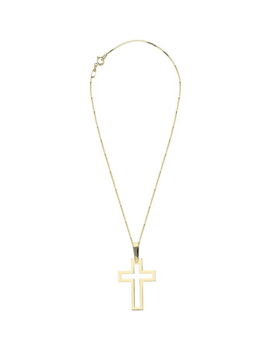 Collar con dije no aplica "de (si aplica)" cruz fonelli sin familia o colección "de" oro 10 k