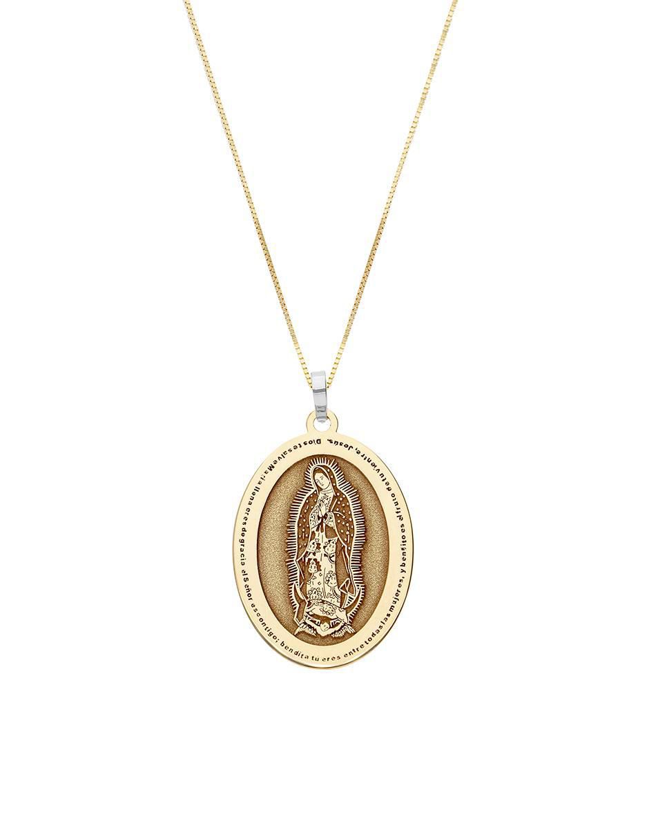 Collar con dije virgen de guadalupe de oro 10 K Collar con dije virgen de guadalupe de oro 10 K