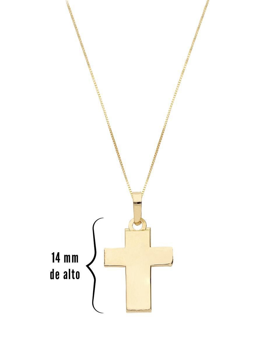 Collar con dije no aplica "de (si aplica)" cruz fonelli sin familia o colección "de" oro 10 k