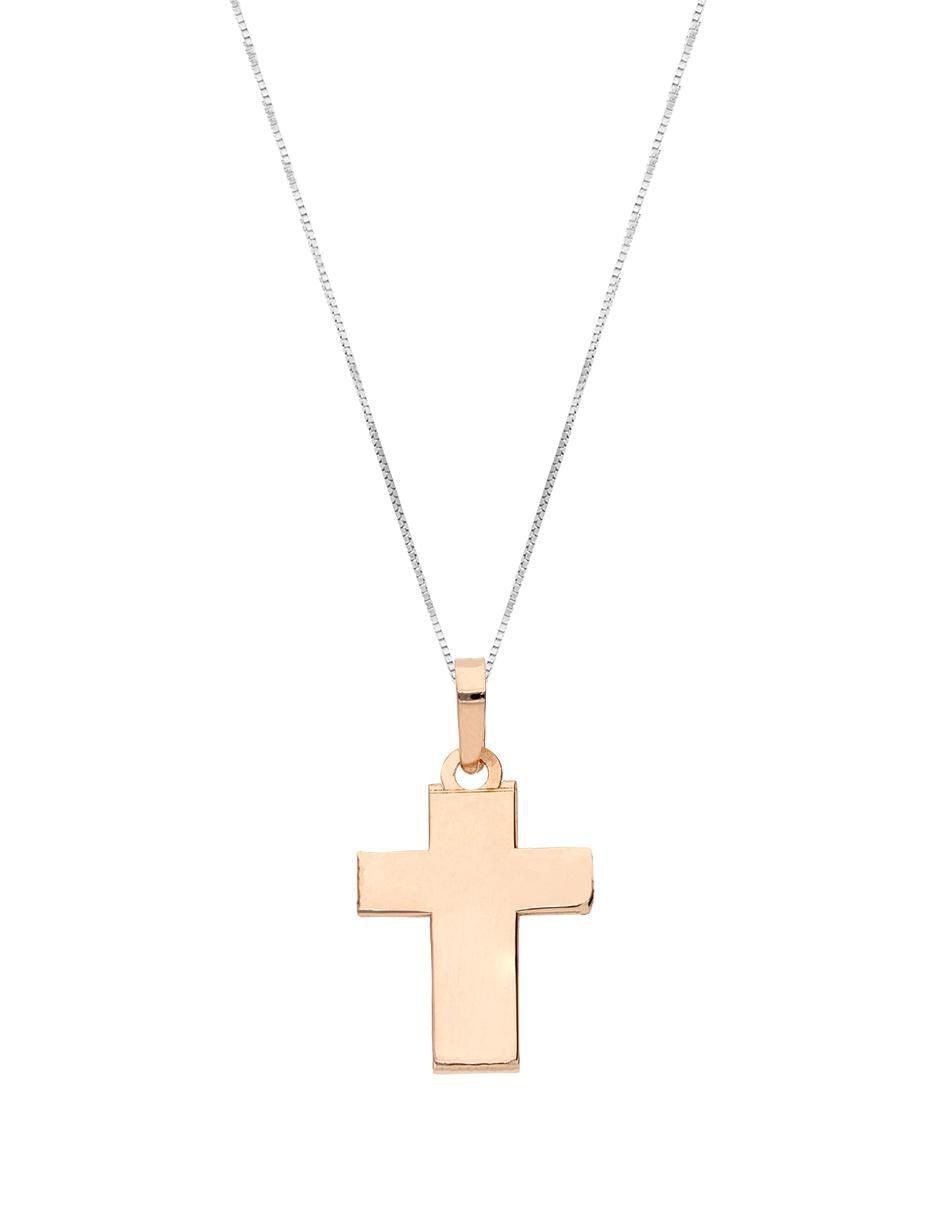 Collar con dije de cruz de oro 10 K Collar con dije de cruz de oro 10 K