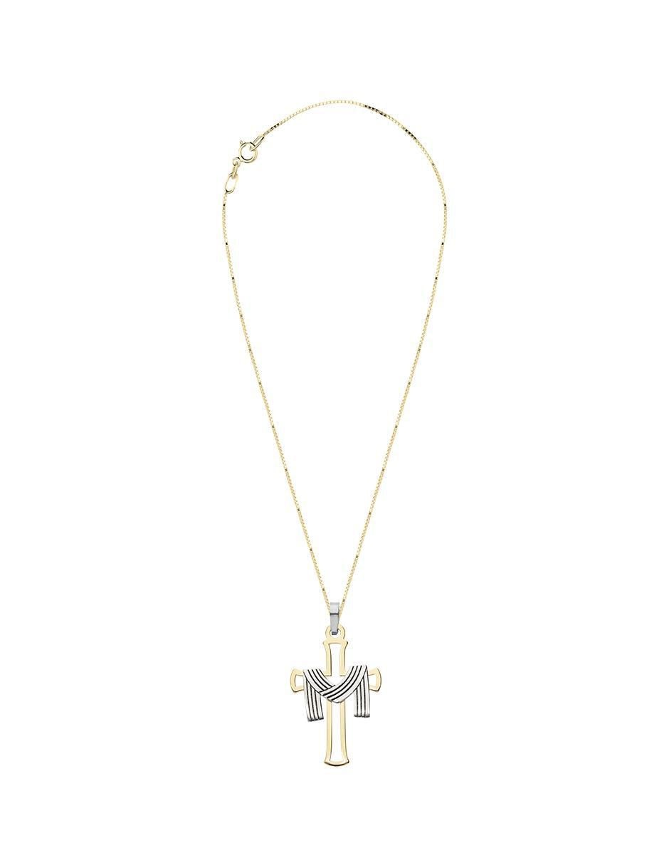 Collar con dije no aplica "de (si aplica)" cruz fonelli sin familia o colección "de" oro 10 k