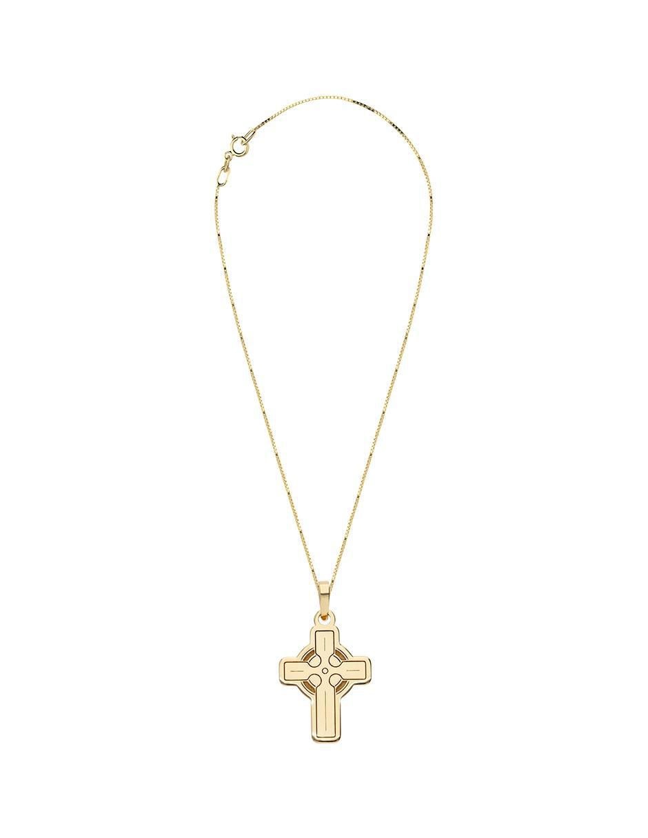 Collar con dije no aplica "de (si aplica)" cruz fonelli sin familia o colección "de" oro 10 k
