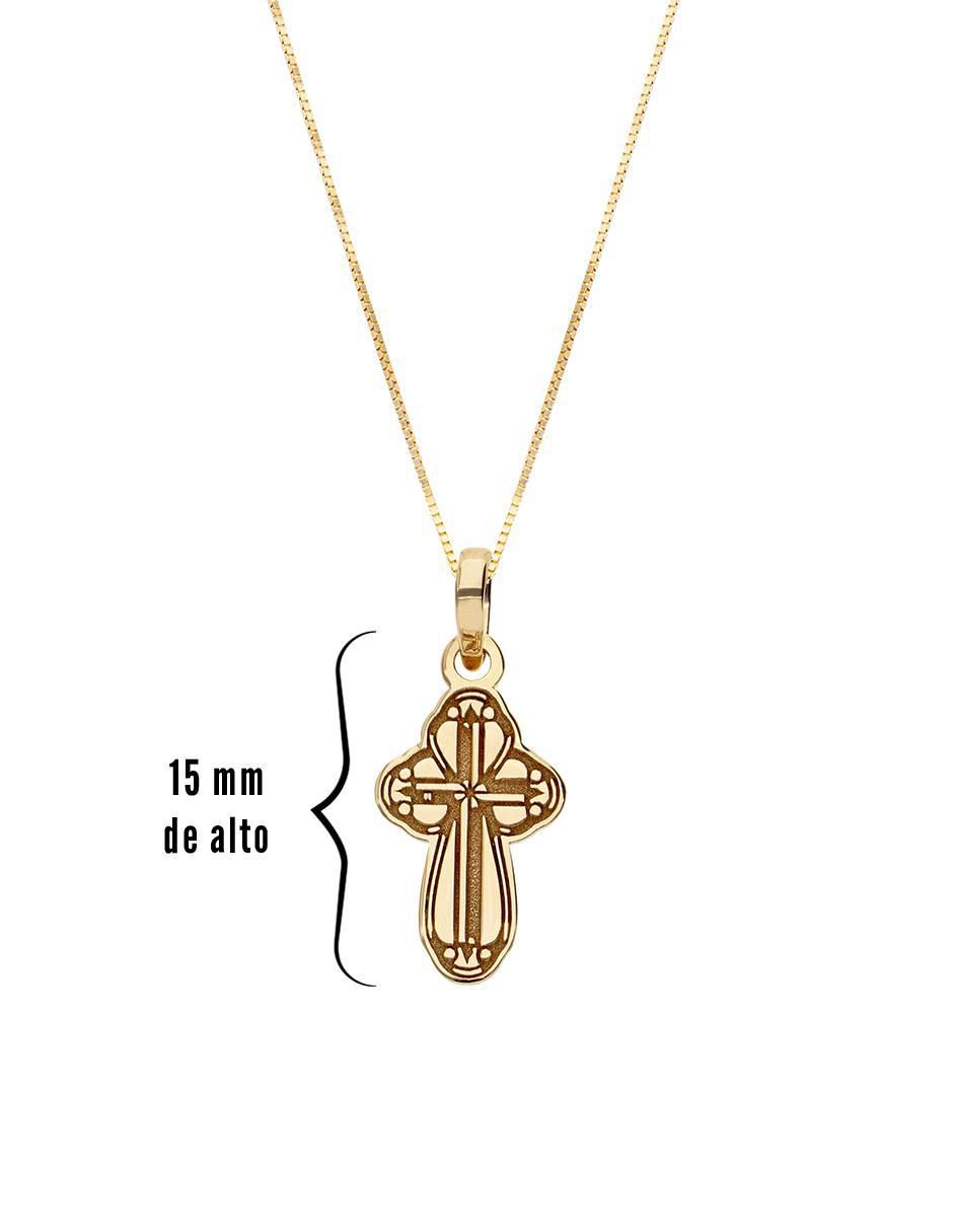 Collar con dije no aplica "de (si aplica)" cruz fonelli sin familia o colección "de" oro 10 k