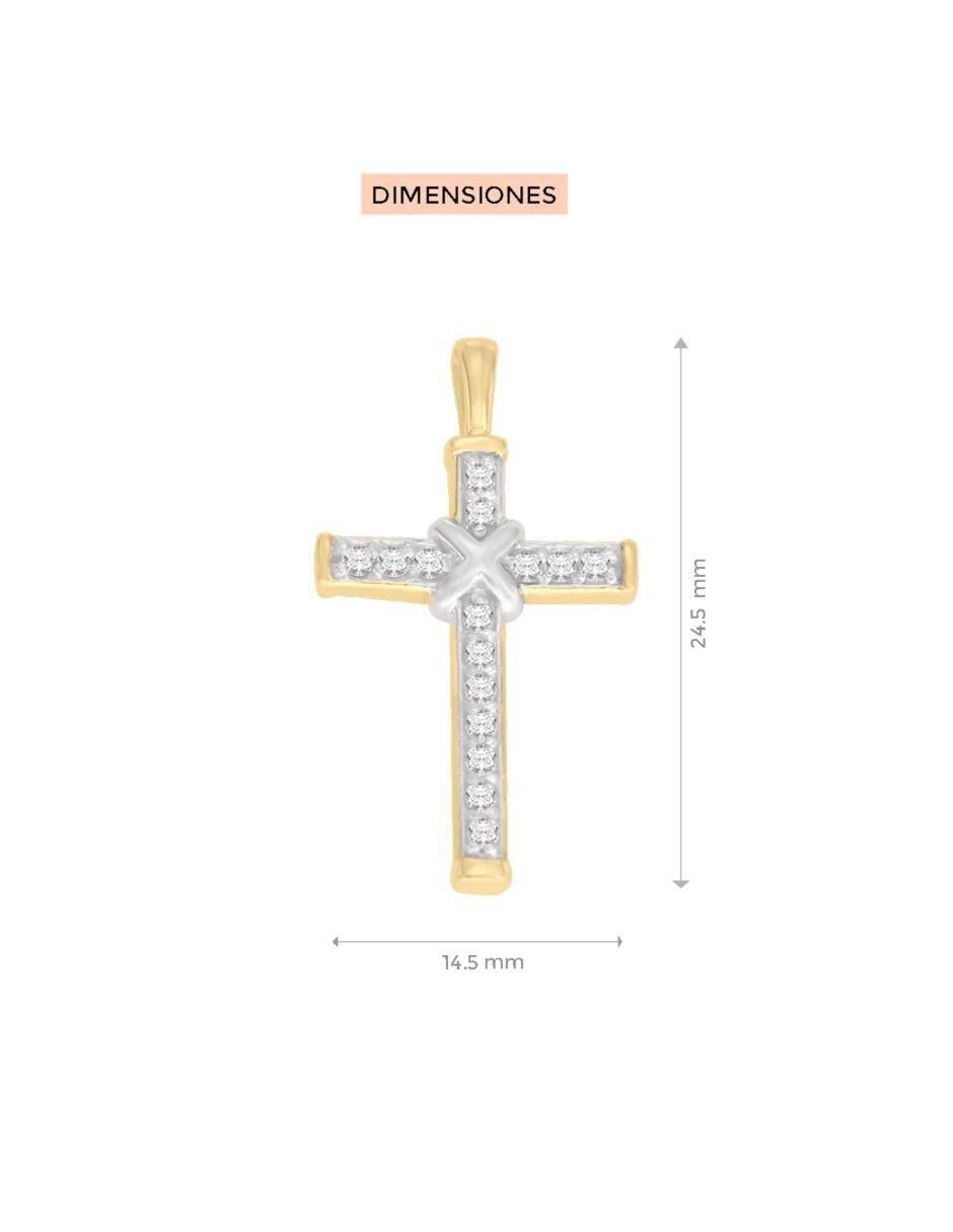 Dije de cruz de oro 14 K 2