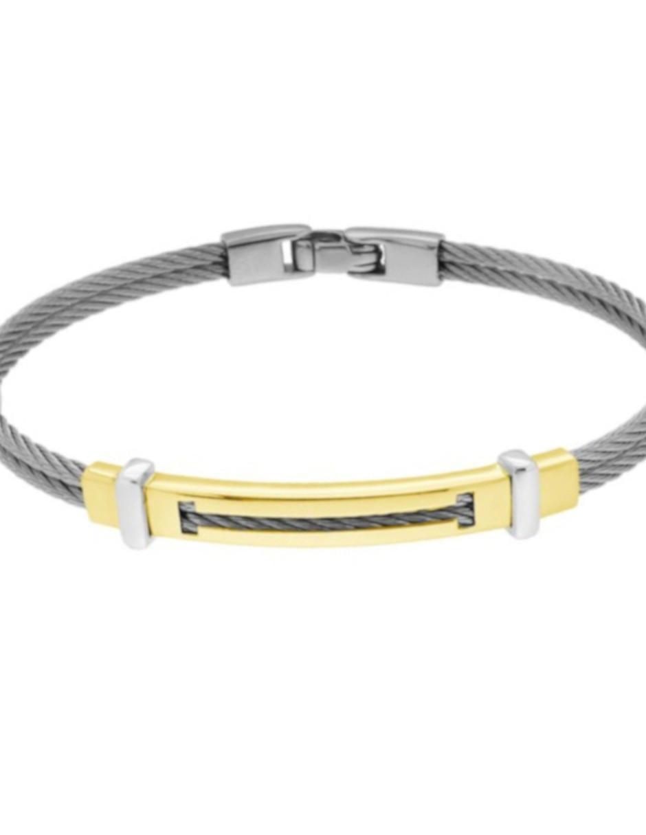 Brazalete 14 K con acabado liso 4