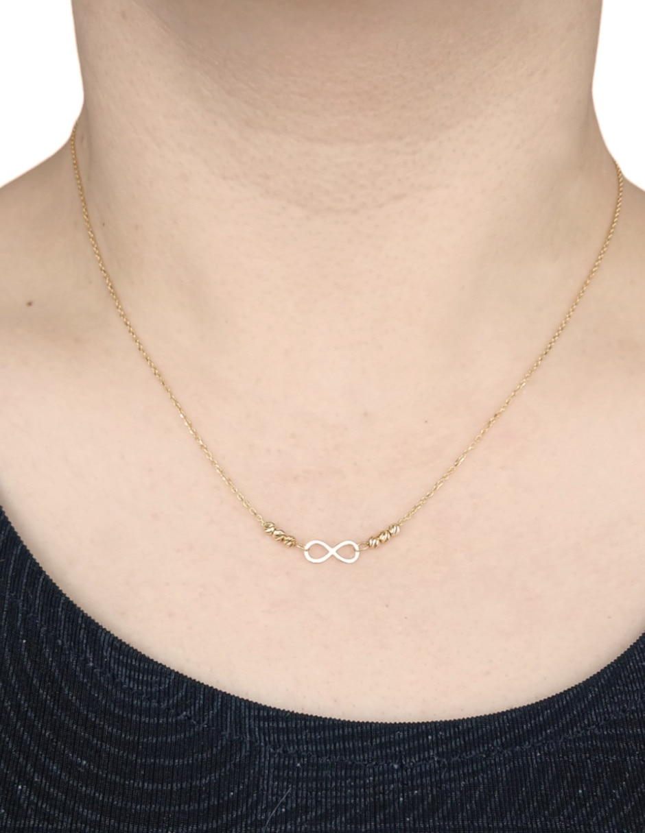 Gargantilla de infinito de oro 14 K 2