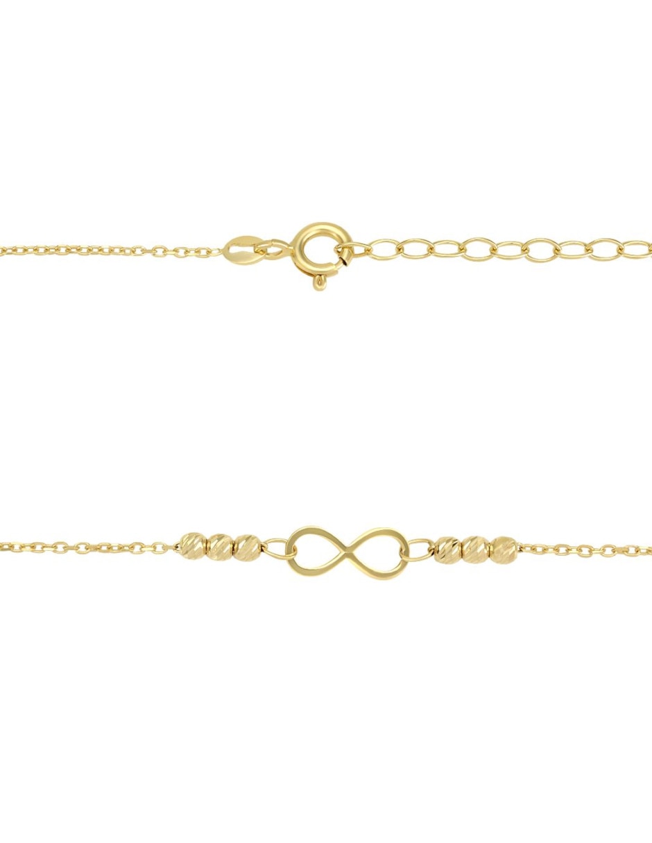 Gargantilla de infinito de oro 14 K 3