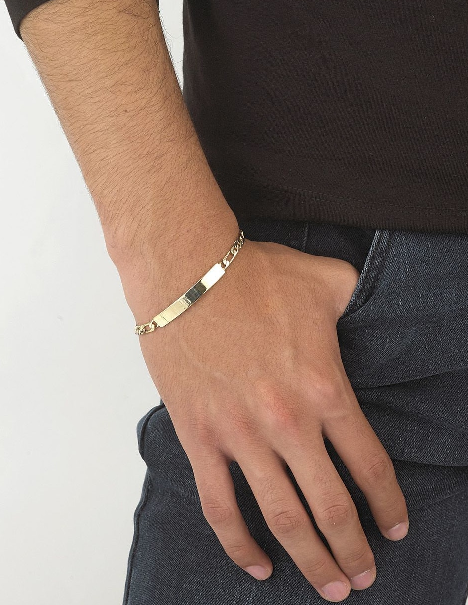 Esclava de oro 14 K con acabado baño de oro 2