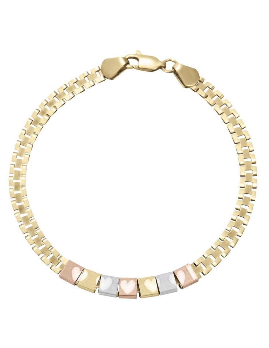 Pulsera de oro 14 K con acabado brillante Pulsera de oro 14 K con acabado brillante