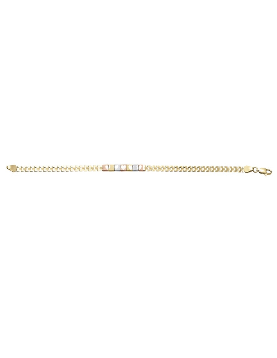 Pulsera de oro 14 K con acabado brillante 2