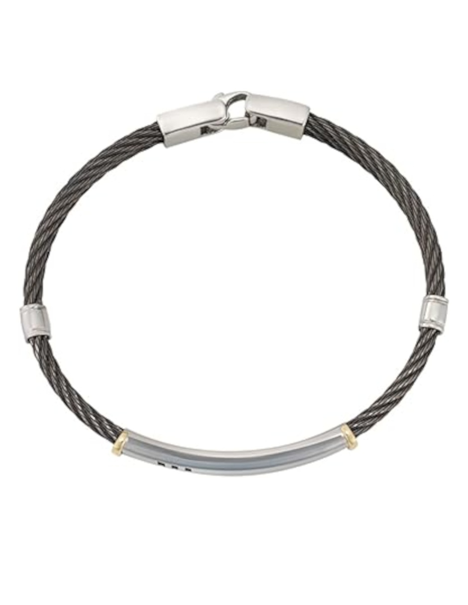 Brazalete 14 K con acabado liso 2