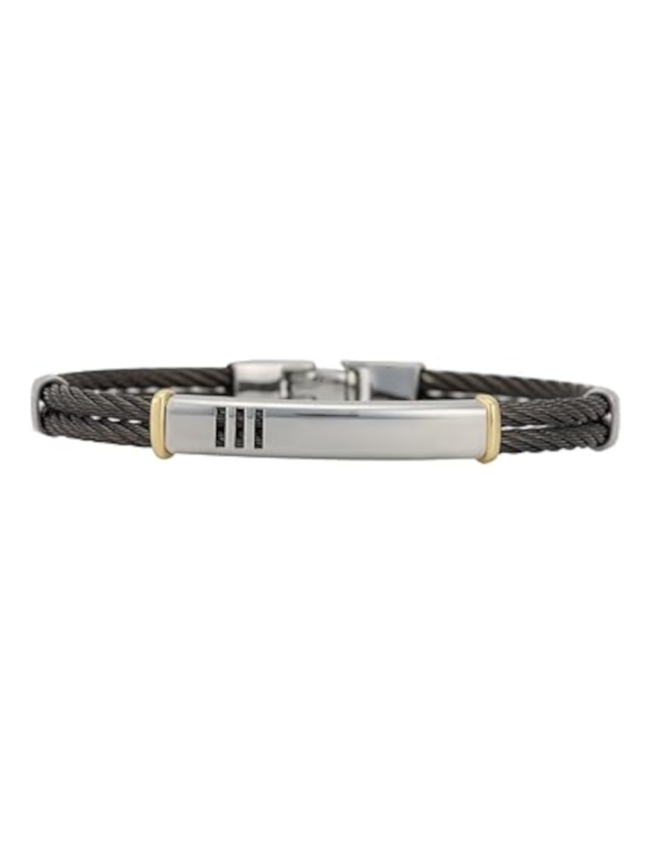 Brazalete 14 K con acabado liso 3
