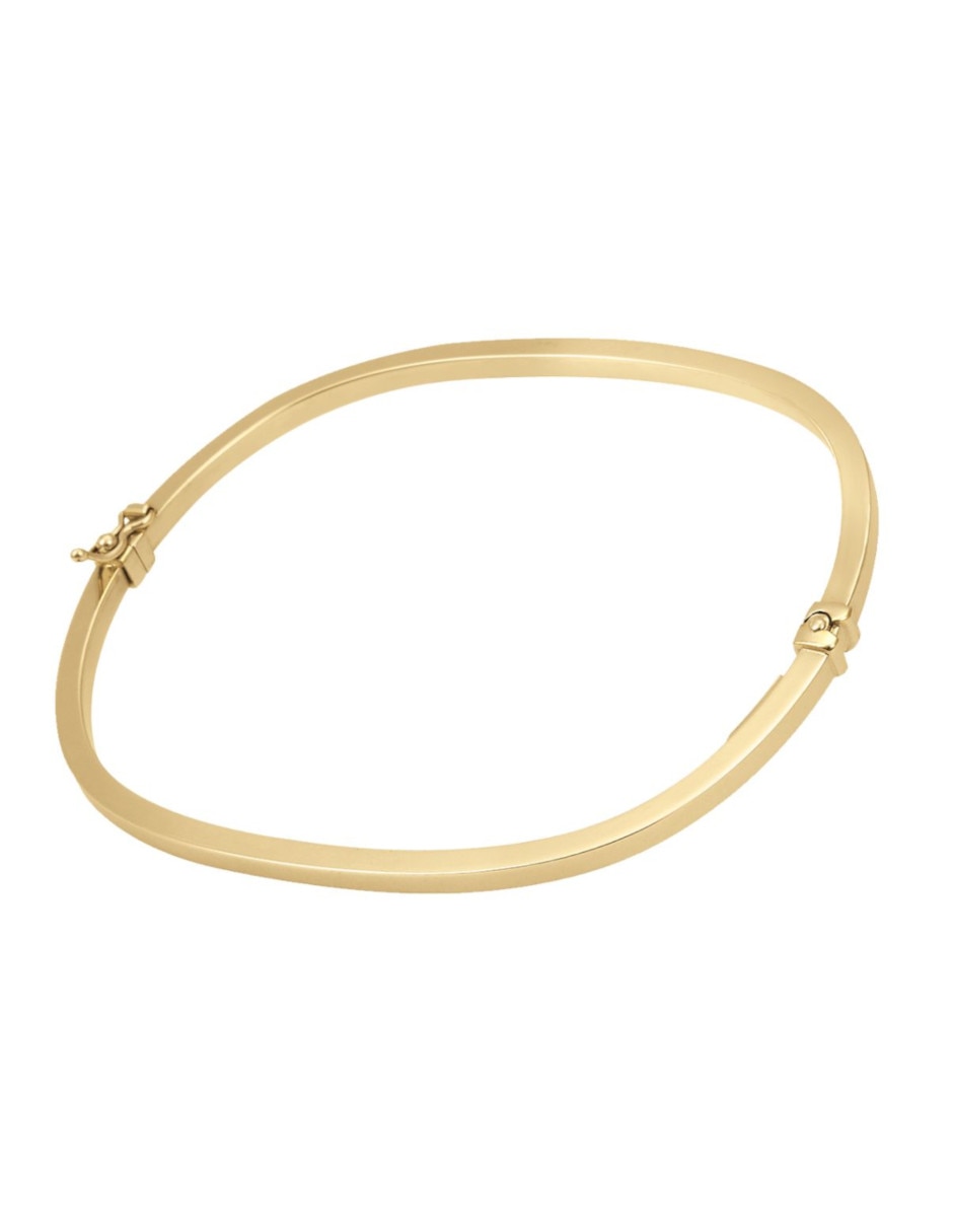 Brazalete de oro 14 K con acabado brillante Brazalete de oro 14 K con acabado brillante