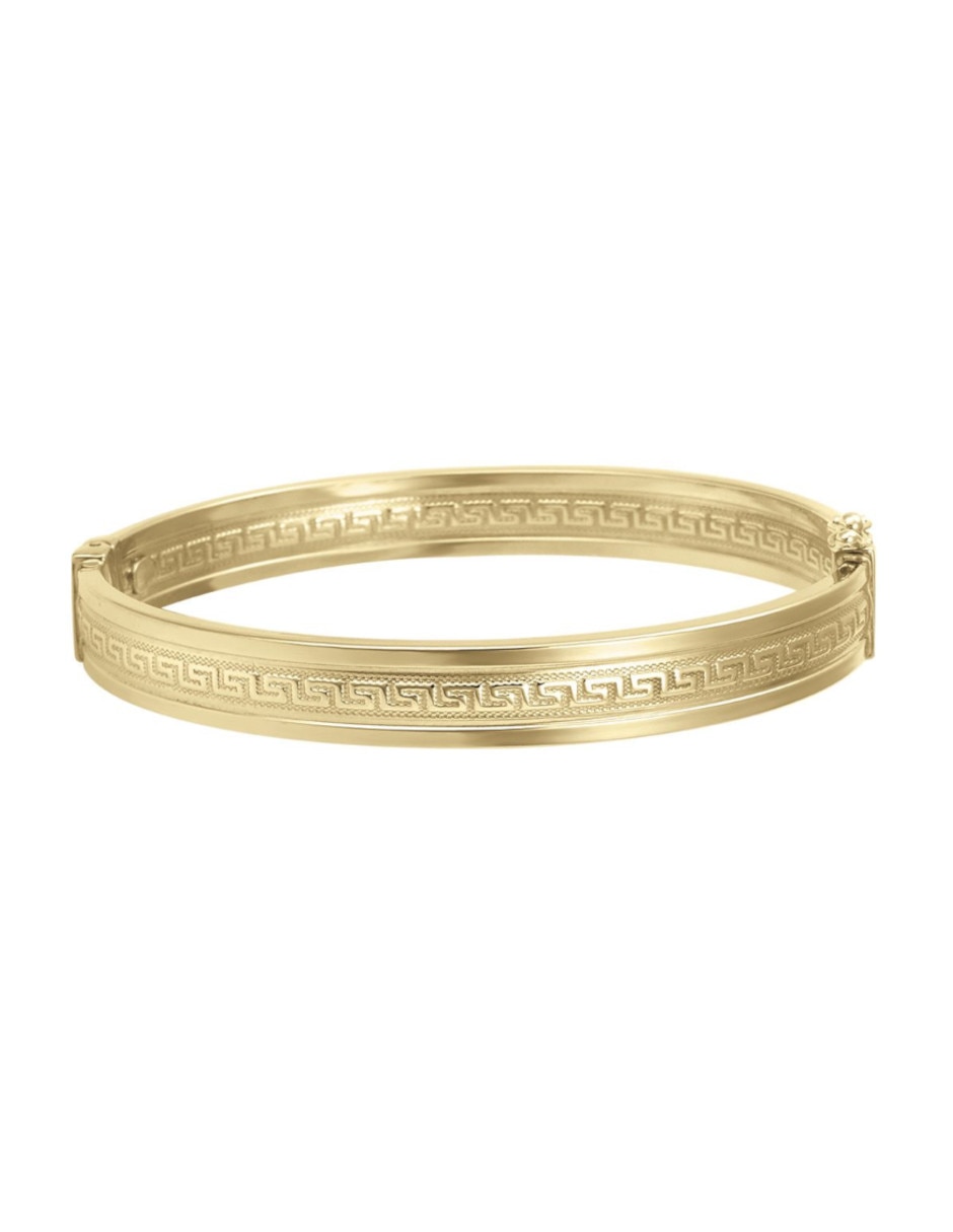 Brazalete de oro 14 K con acabado pulido 3