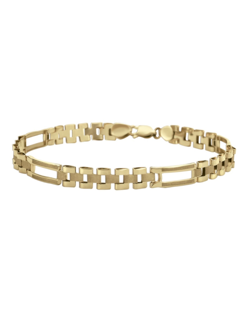 Pulsera de oro 14 K con acabado brillante Pulsera de oro 14 K con acabado brillante
