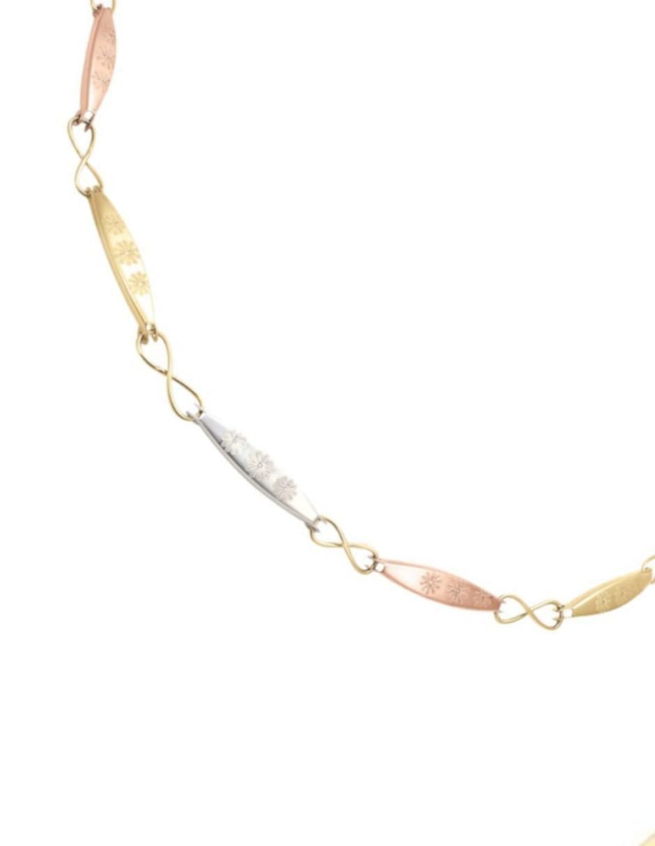 Pulsera de oro 14 K con acabado brillante 4