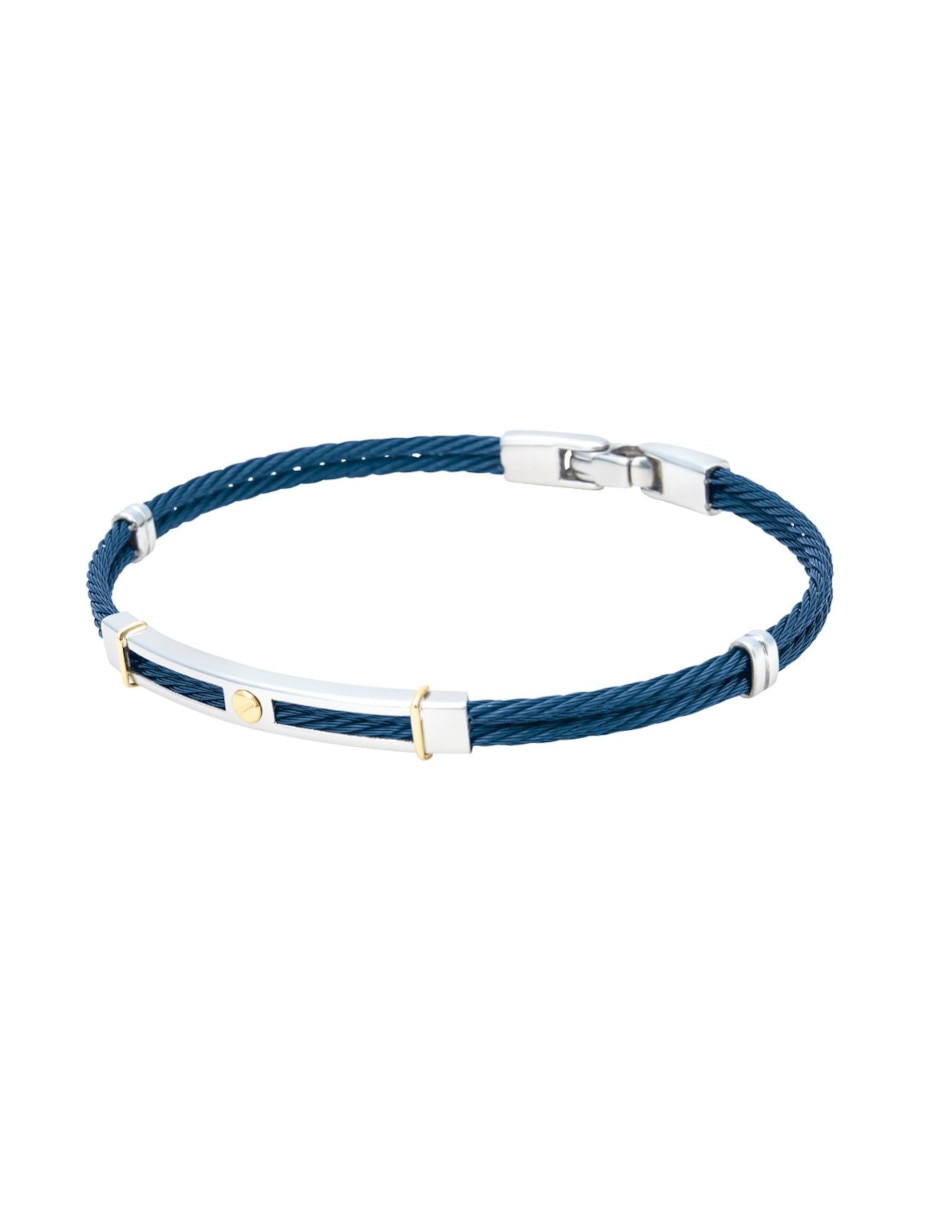 Brazalete 14 K con acabado liso