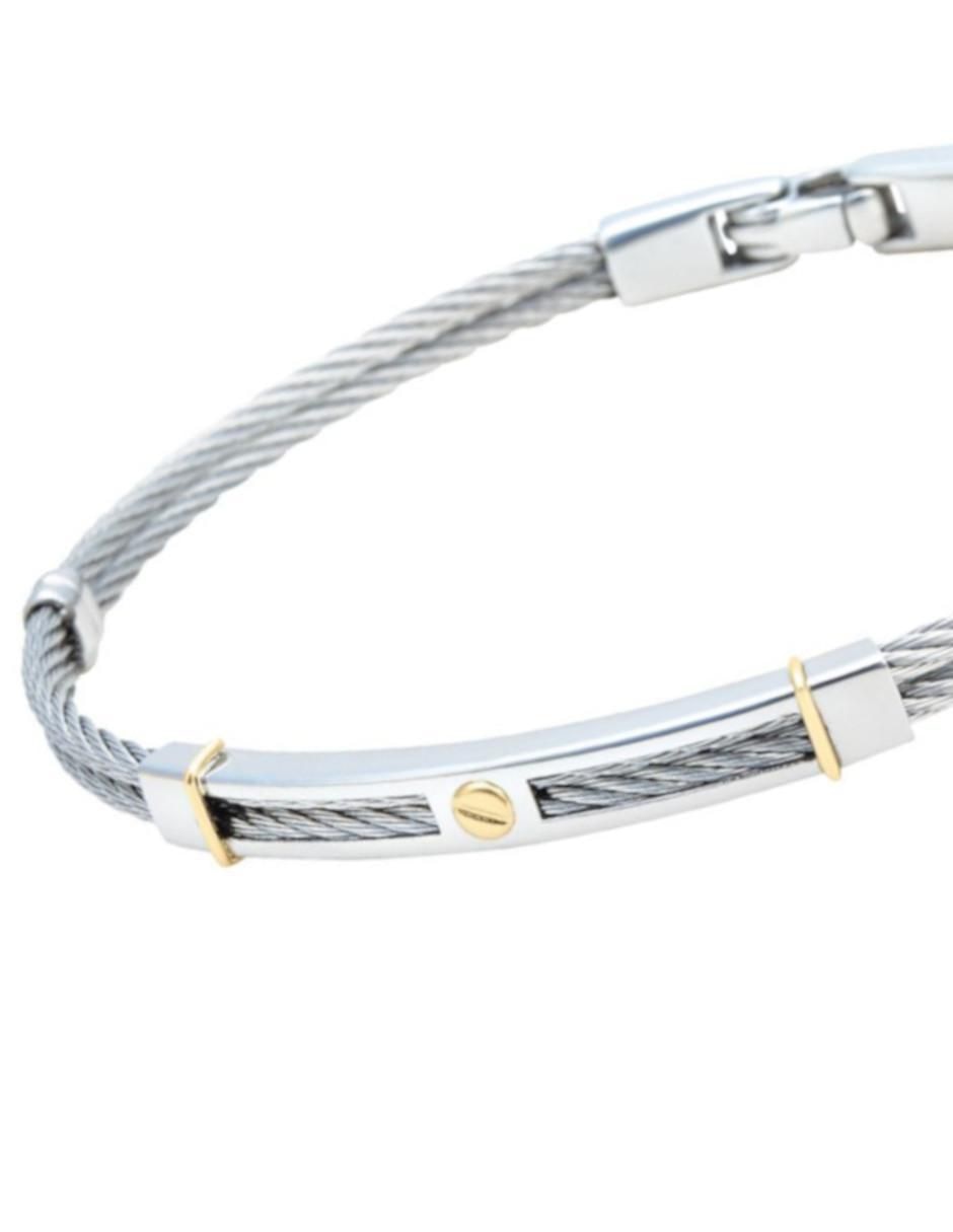 Brazalete 14 K con acabado liso 4