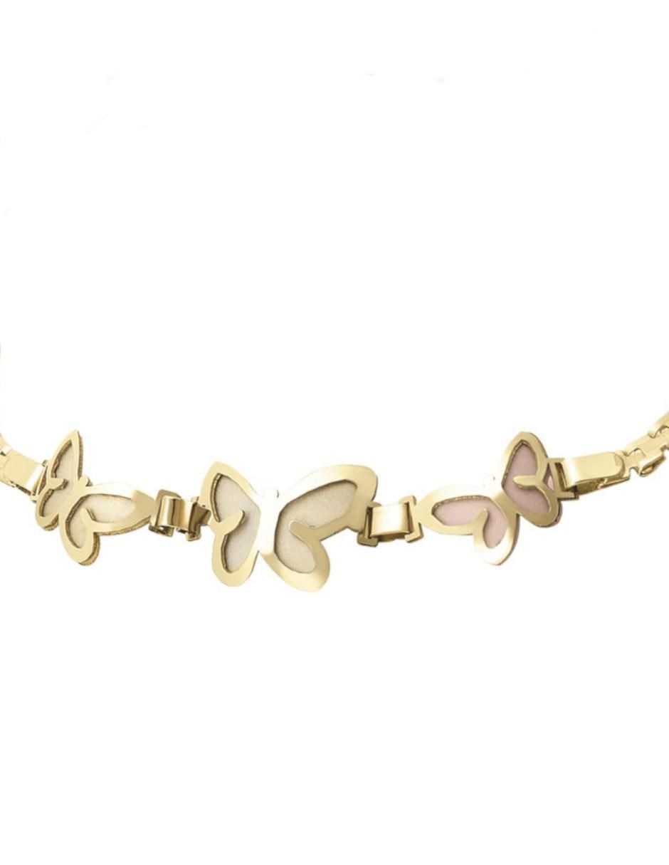 Pulsera de oro 14 K con acabado brillante 4