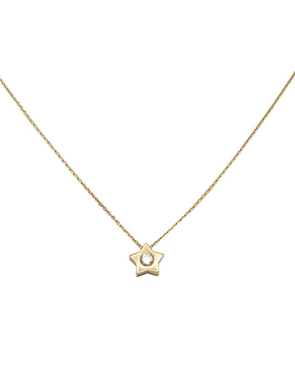Collar de estrella de oro 10 K 2