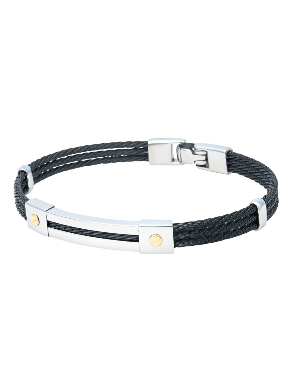 Brazalete 14 K con acabado liso