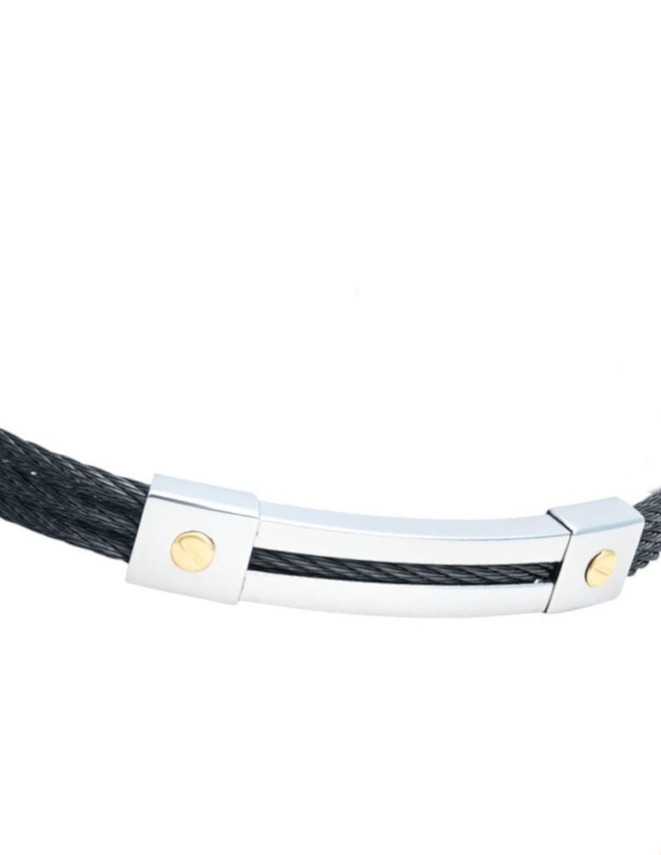 Brazalete 14 K con acabado liso 4