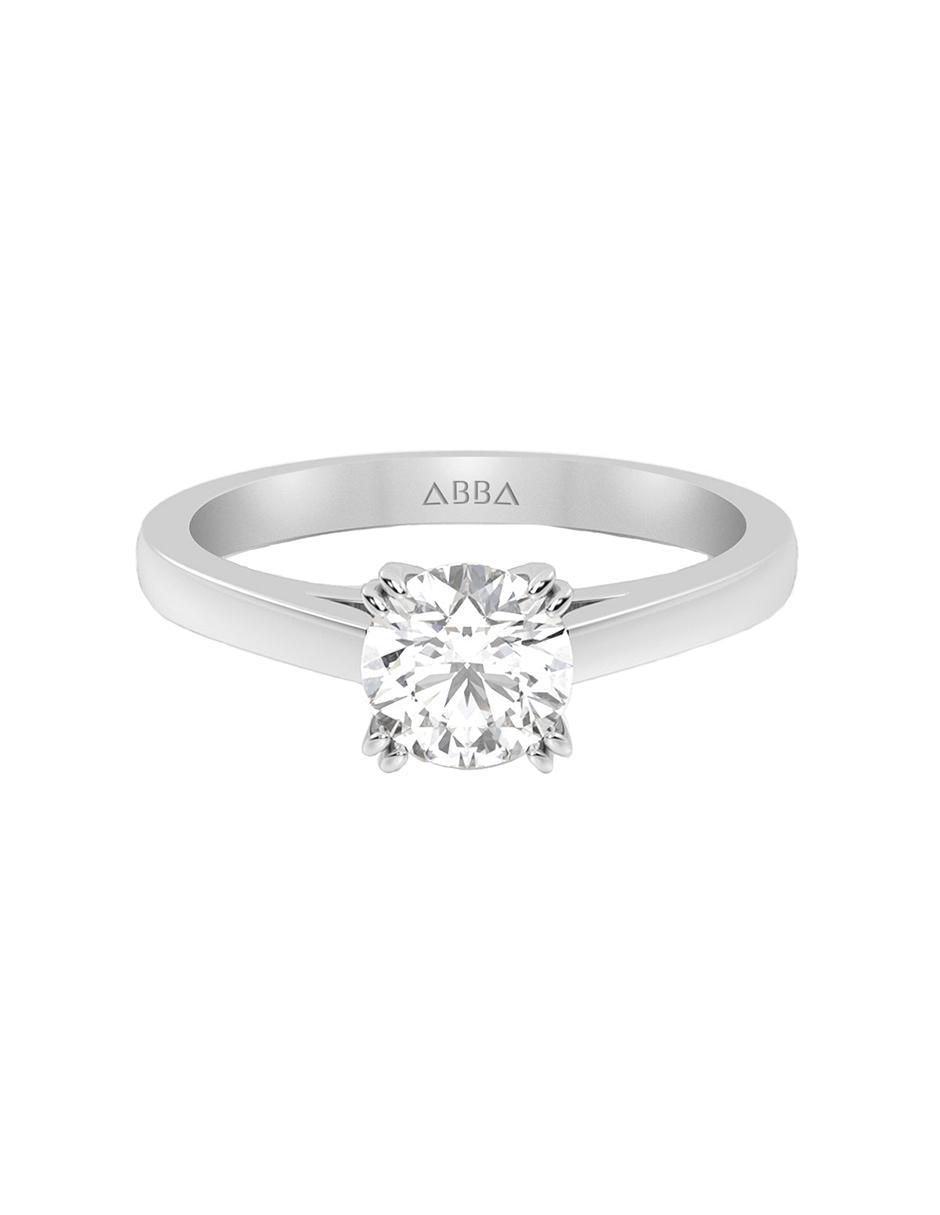 Anillo de compromiso de oro 14 K zirconia Anillo de compromiso de oro 14 K zirconia