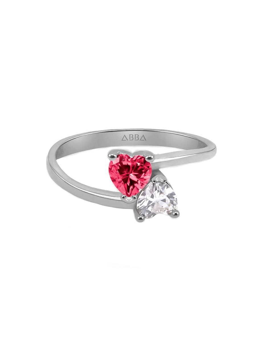 Anillo de corazón 10 k de oro zirconia brillante Anillo de corazón 10 k de oro zirconia brillante