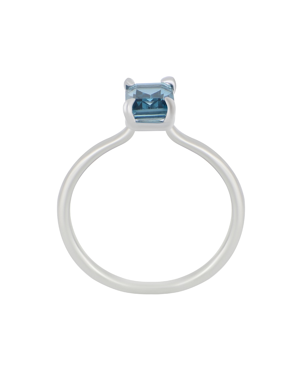 Anillo Colorful P 925 de plata topacio azul de londres 2