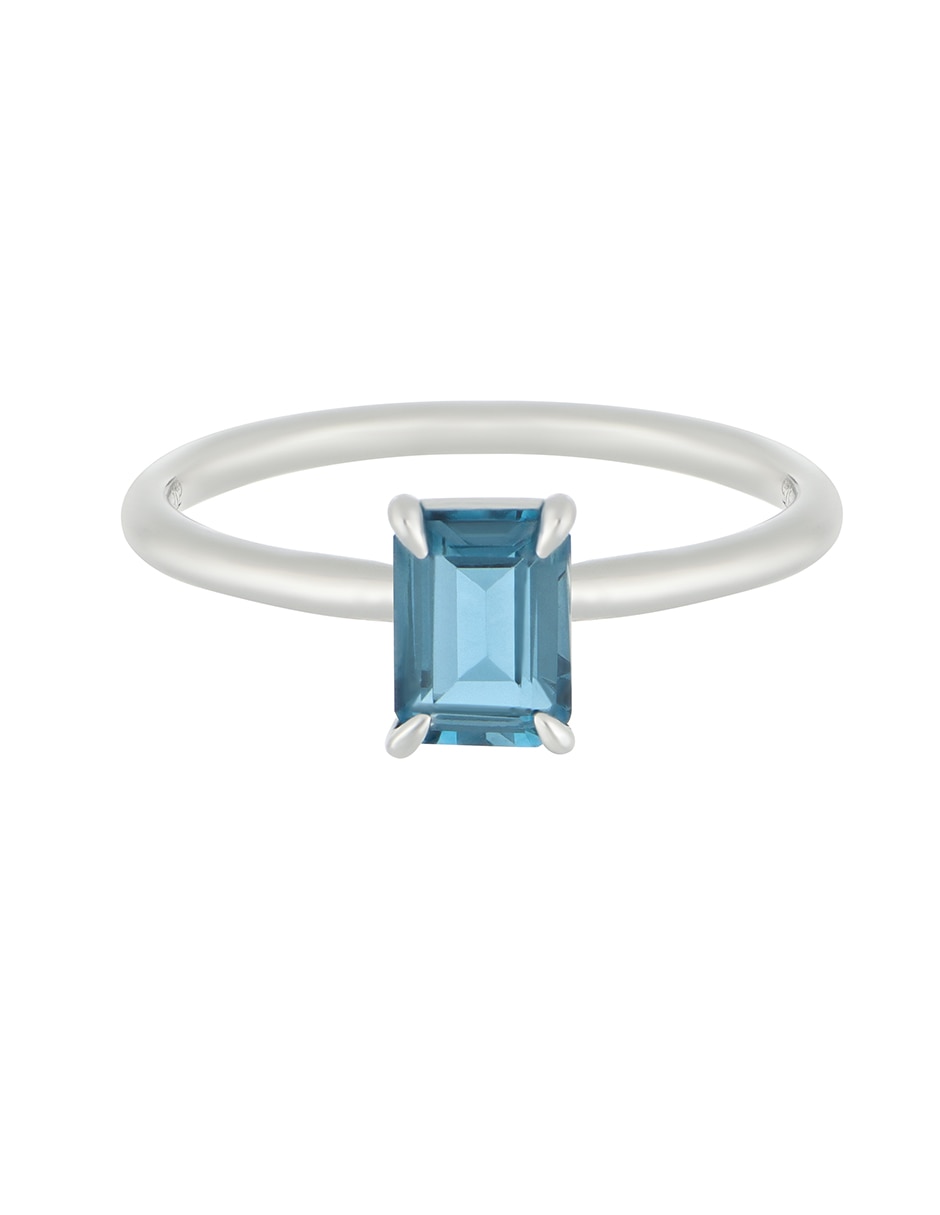 Anillo Colorful P 925 de plata topacio azul de londres 3
