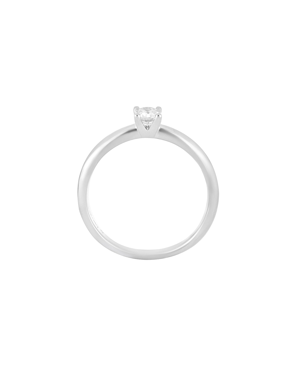 Anillo Classy 14 k de oro blanco diamante pulido 2