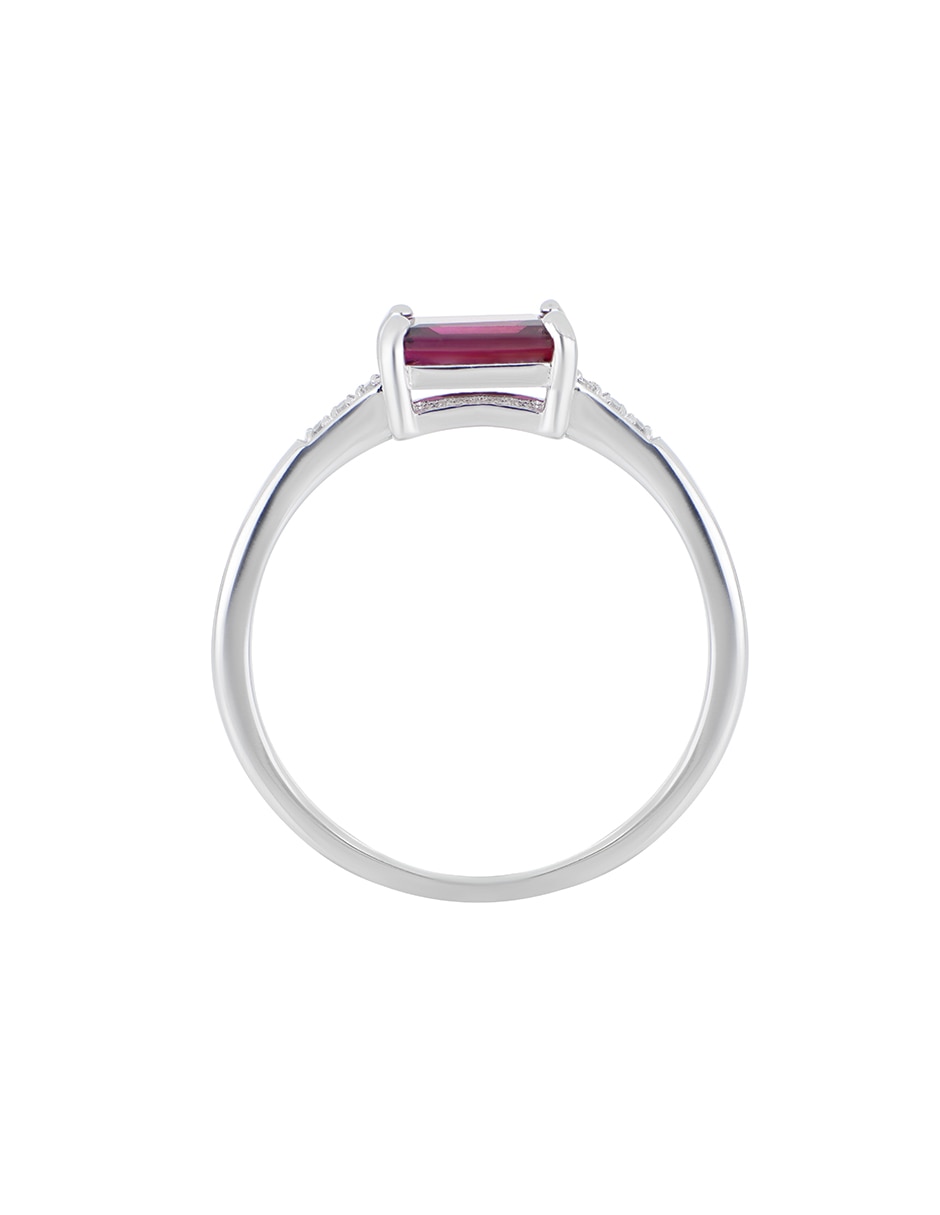 Anillo Colorful P 925 de plata rodolita 2