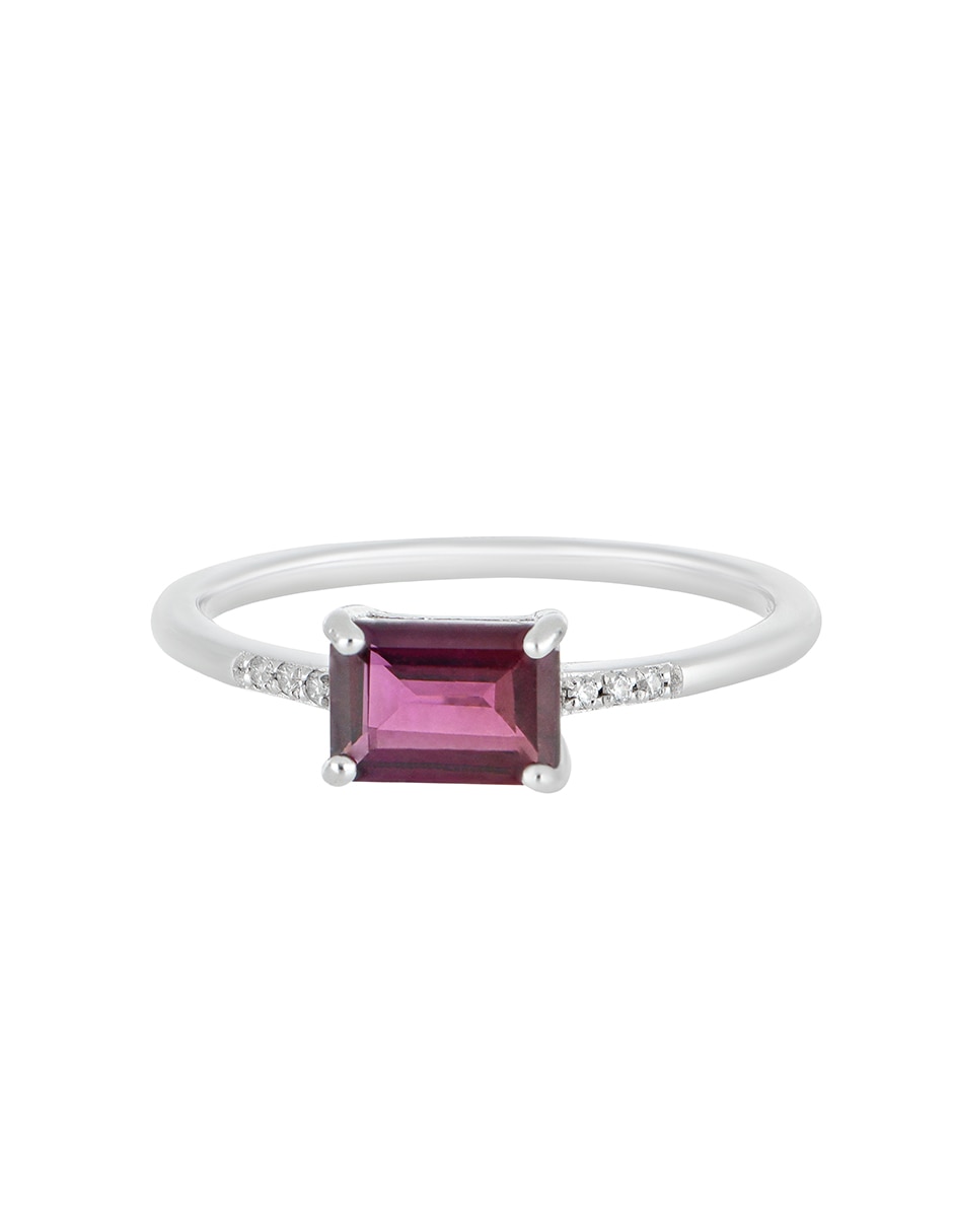 Anillo Colorful P 925 de plata rodolita 3