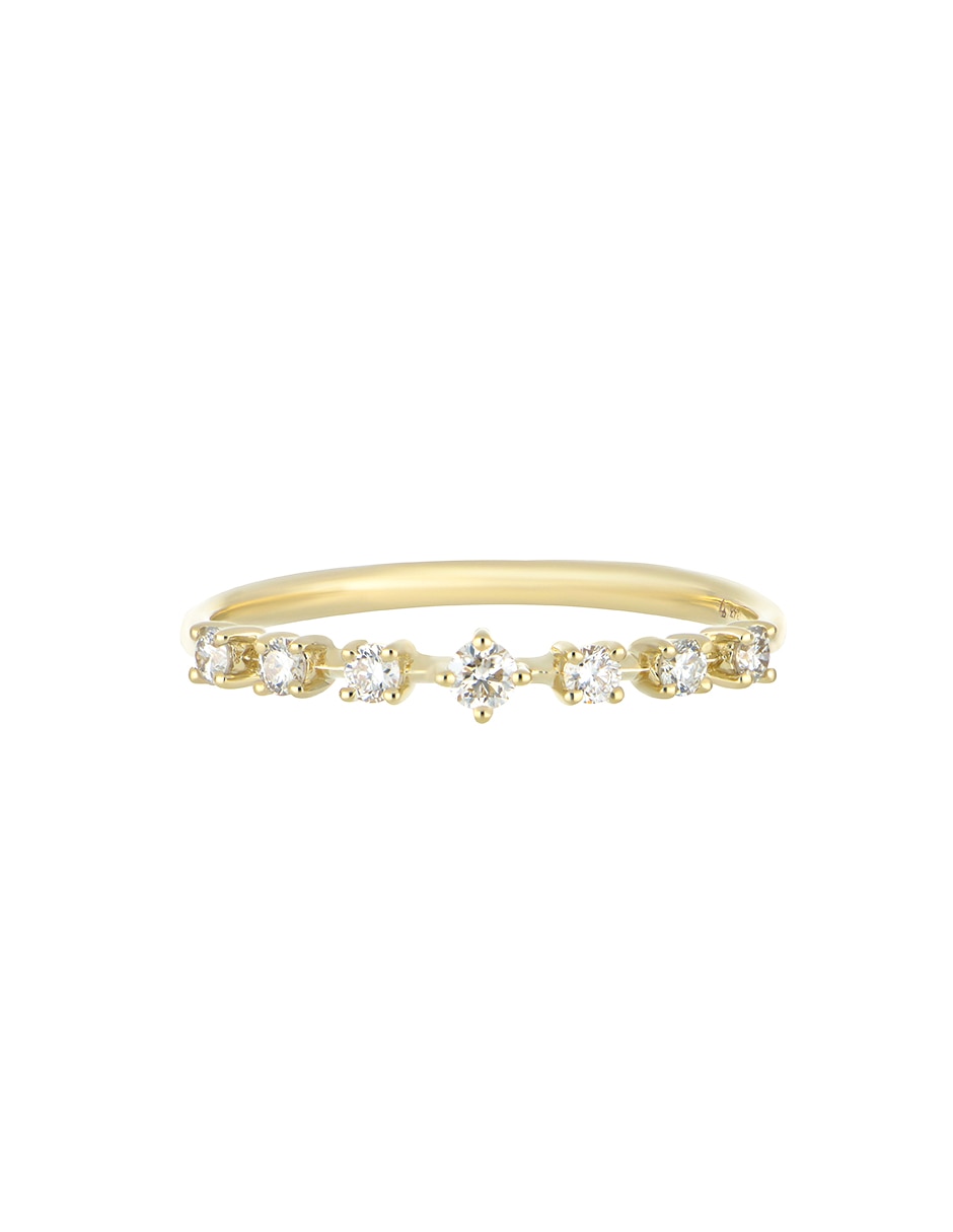 Anillo Classy 14 k de oro amarillo diamante 3
