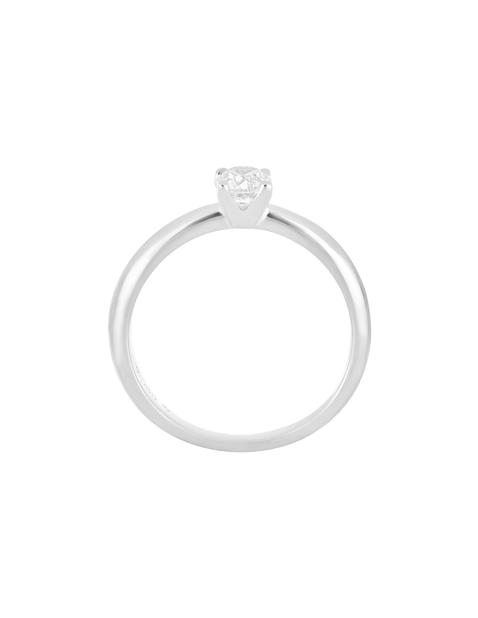 Anillo Classy 14 k de oro blanco diamante 2