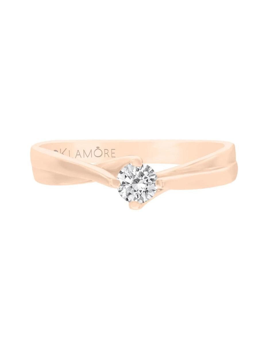 Anillo de compromiso de oro 14 k Icia diamante Anillo de compromiso de oro 14 k Icia diamante