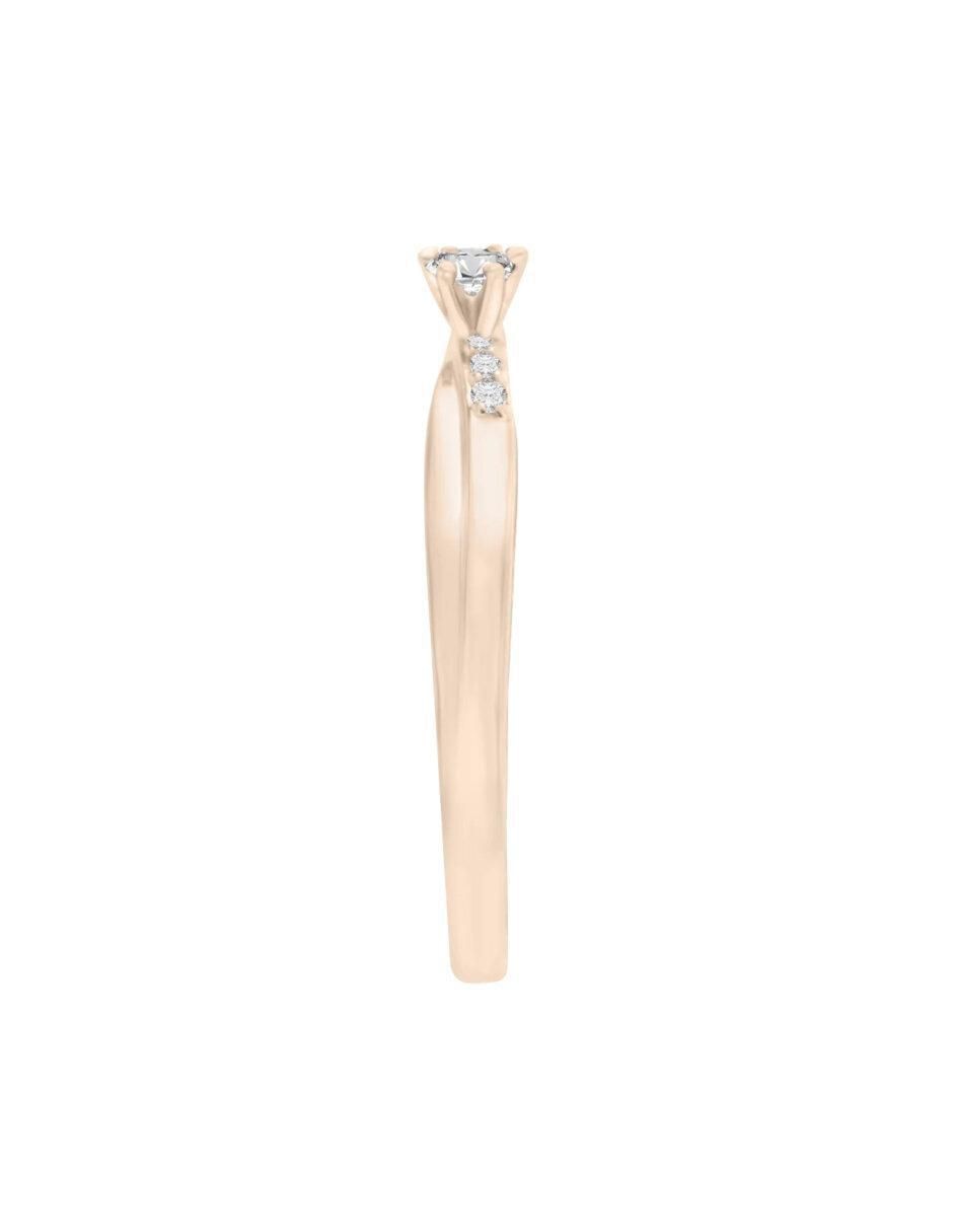 Anillo de compromiso de oro 14 k Natalie diamante 5