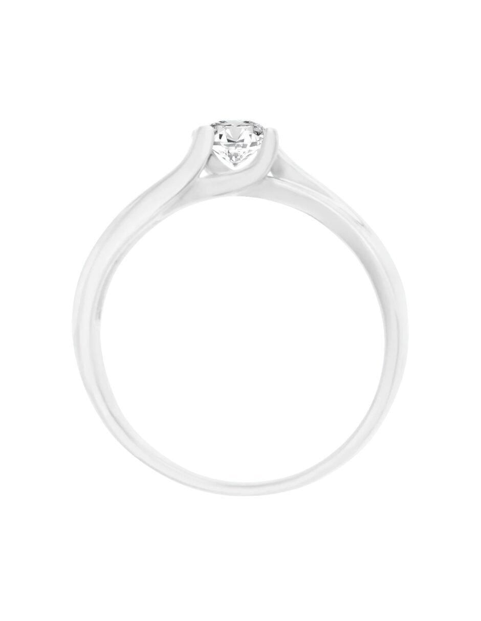 Anillo de compromiso de oro 14 k Raiza diamante 3