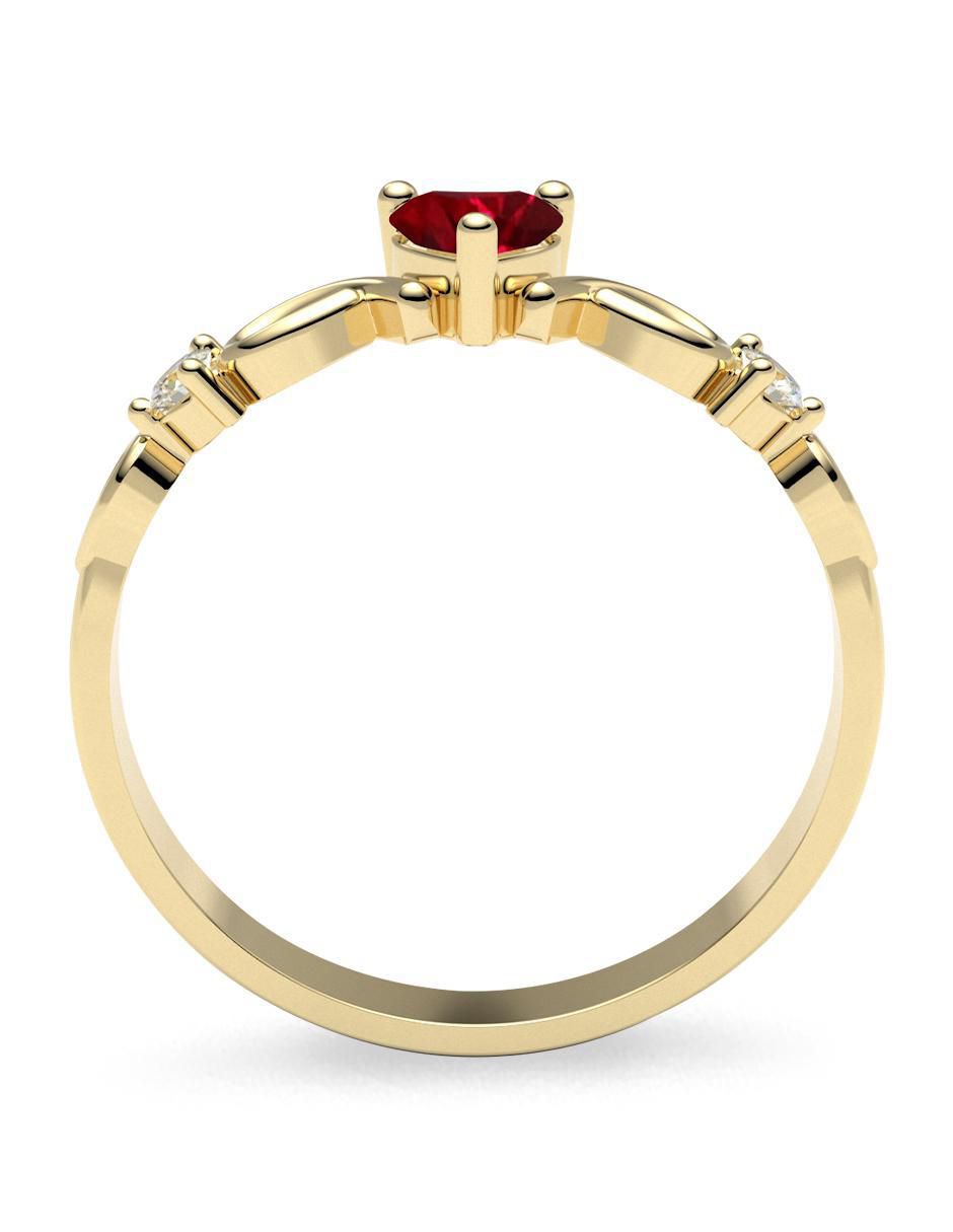 Anillo de compromiso "de" oro 10 k amelie joyas sin coleccion
sin coleccion rubí