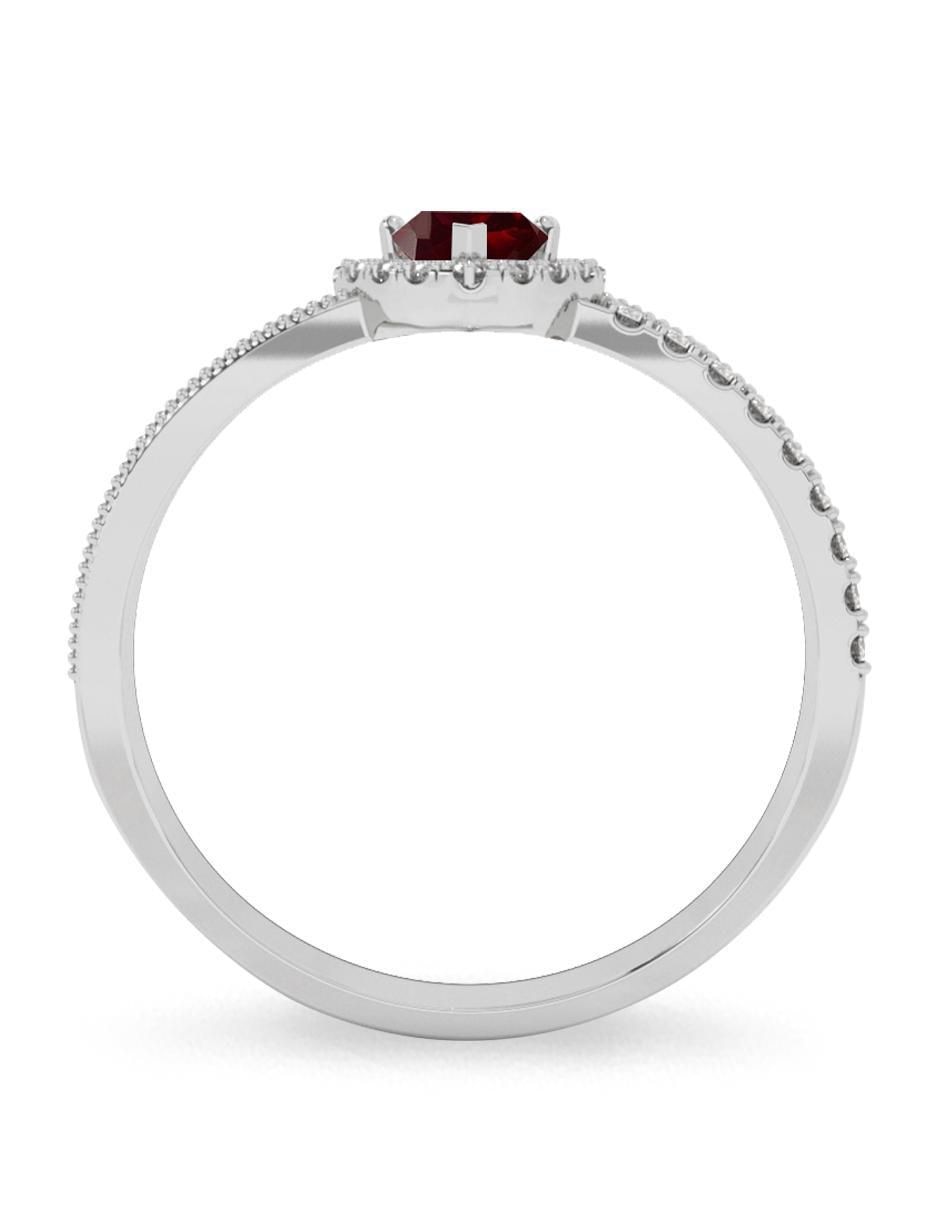 Anillo de compromiso 10 k rubí 3