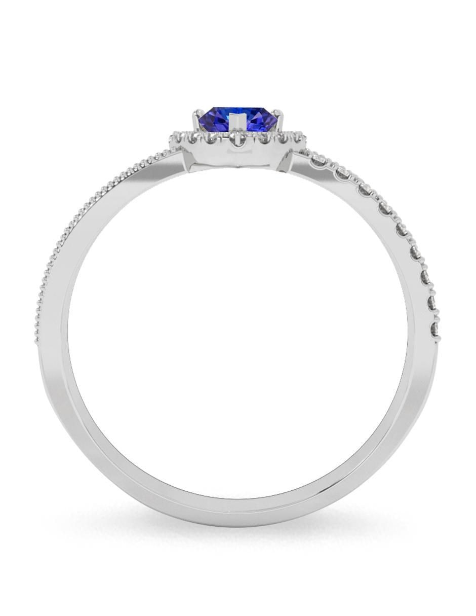 Anillo de compromiso 10 k tanzanita 3
