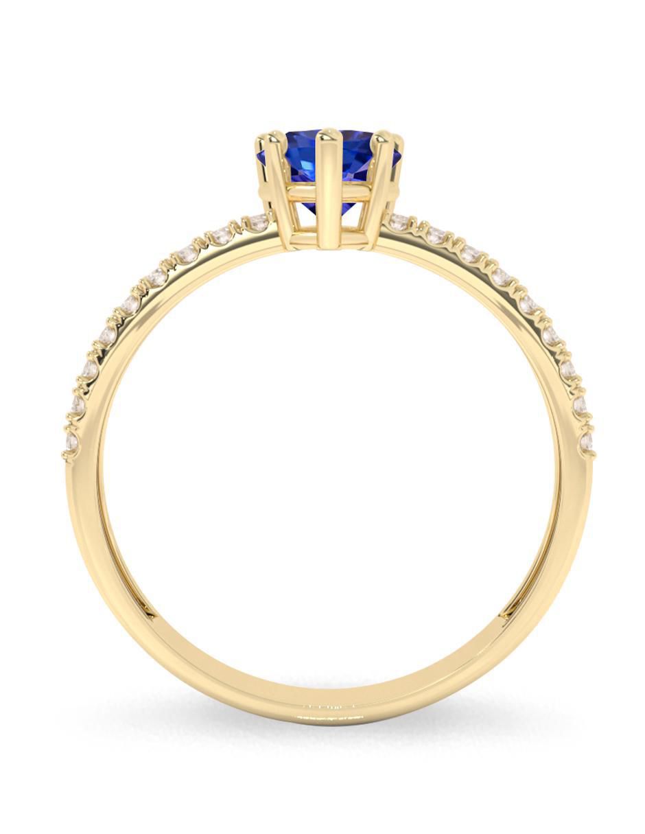 Anillo de compromiso "de" oro 10 k amelie joyas sin colección  tanzanita