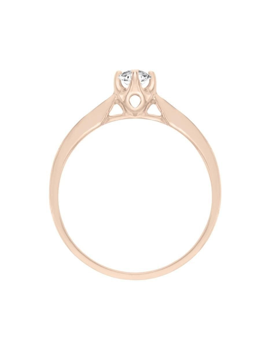 Anillo de compromiso de oro 14 k Florenza diamante 5